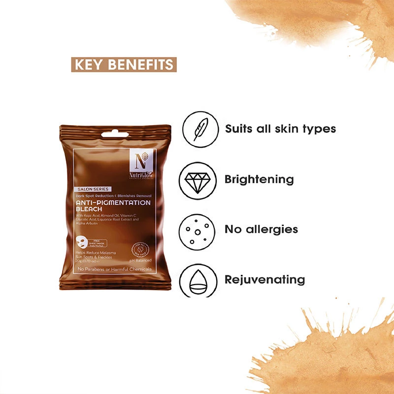 NutriGlow Advanced Organics Anti-Pigmentation Bleach, 20 g-4.webp